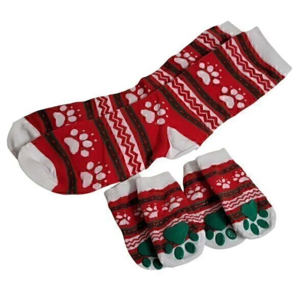 Dog and Human matching socks
